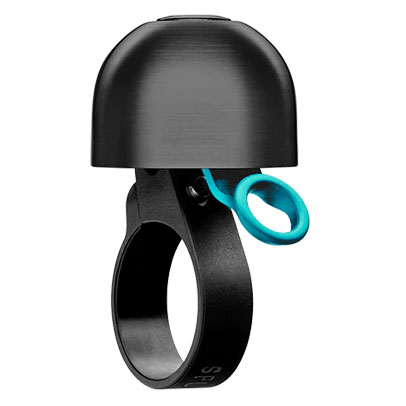 Spurcycle Compact Bell, 22.2mm, Black/Teal