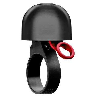 Spurcycle Compact Bell, 22.2mm, Black/Red
