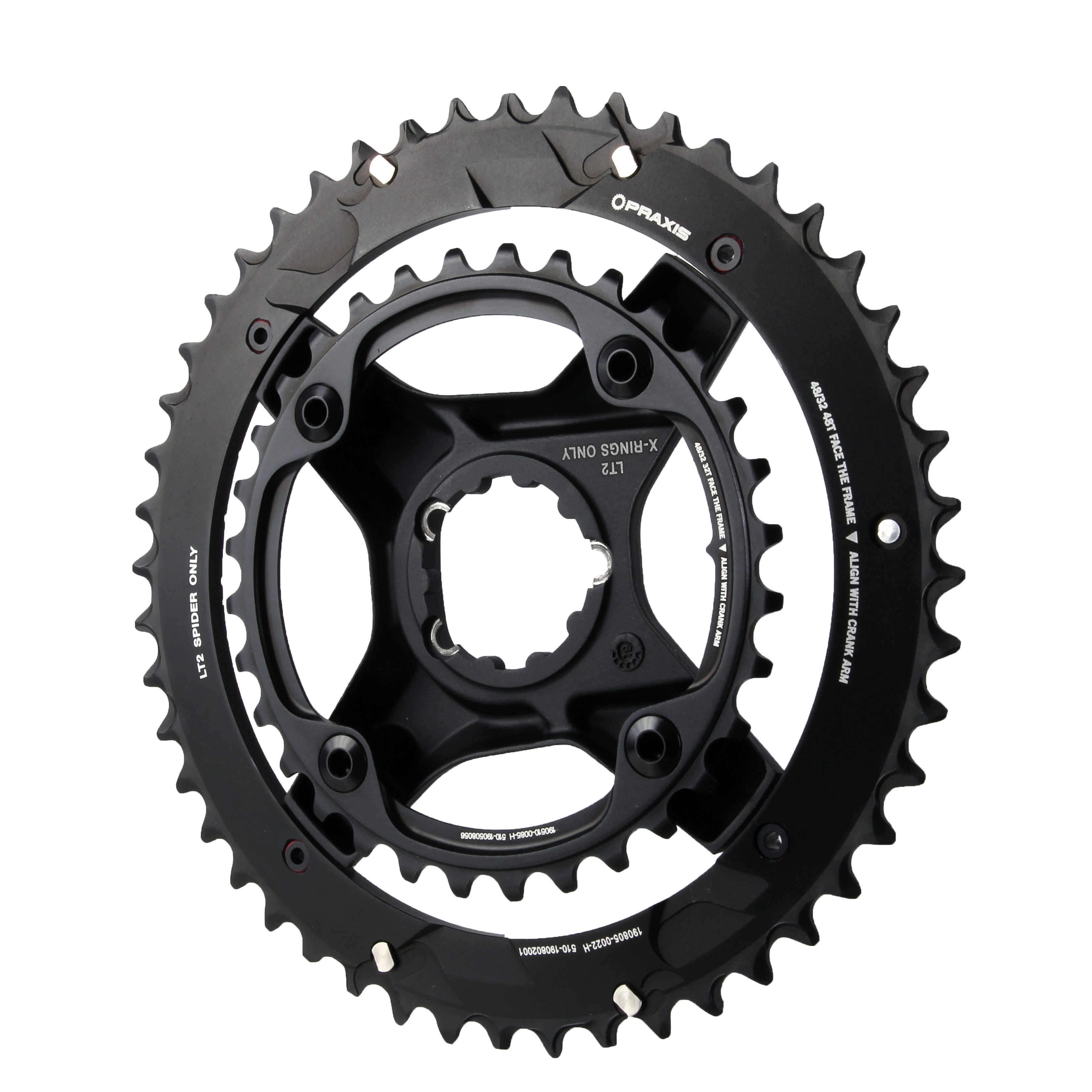 Praxis Works LevaTime II X-Ring Spider Kit, 32/48T