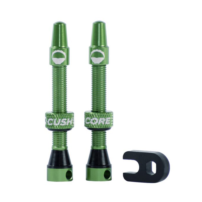 Cush Core Air Valve, 44mm, Green, Pair