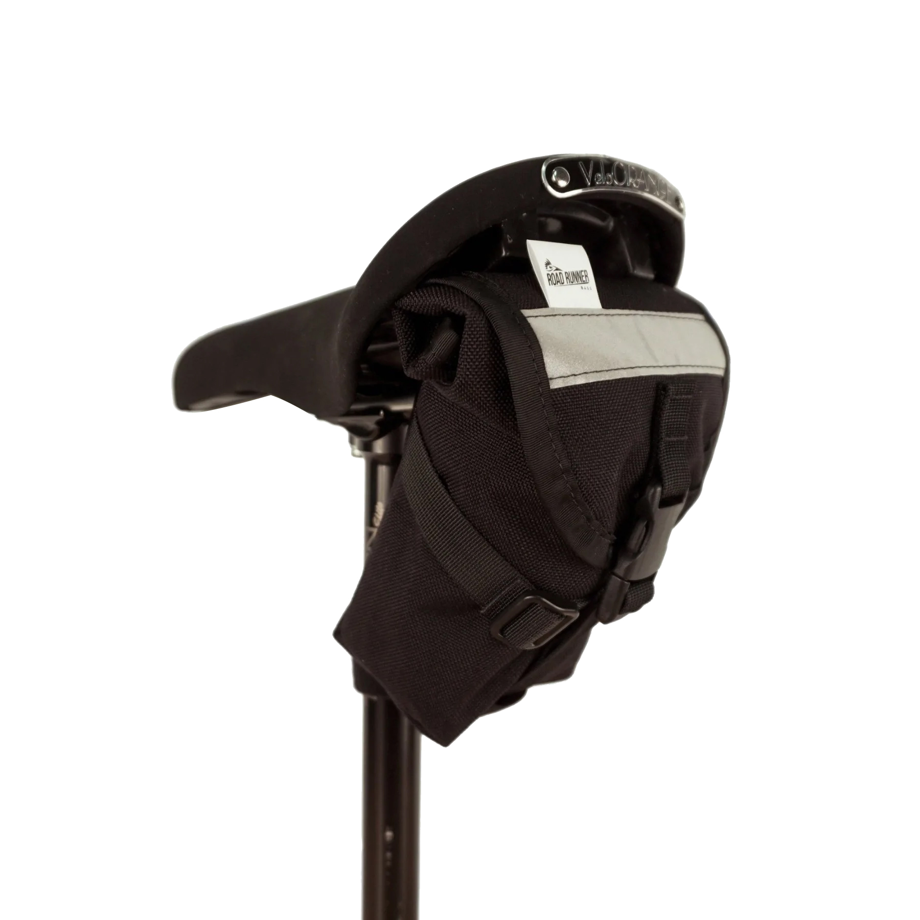 Road Runner Bags Drafter Saddle Bag, 0.85L, Strap Mount, Black