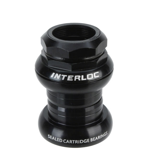 Interloc Racing Design Techno-Glide Headset, 1" Threaded - Black