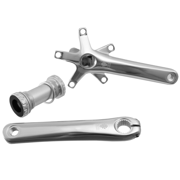 Interloc Racing Design Lobo Crank Arms and BB, 110/74, 172.5 - Silver