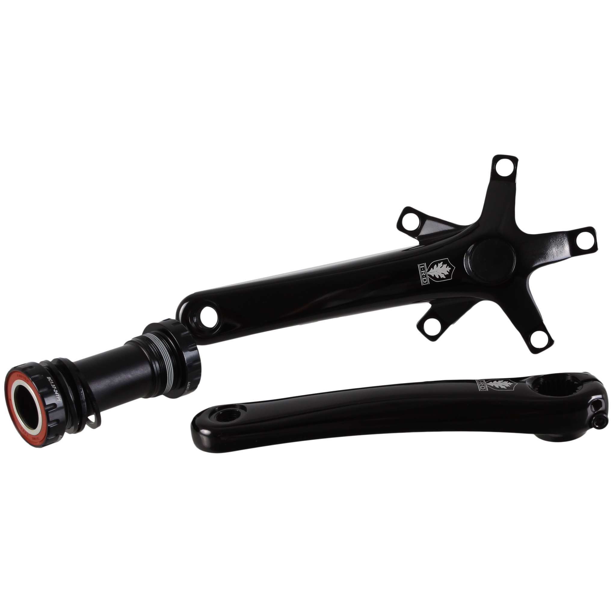 Interloc Racing Design Lobo Crank Arms and BB, 110/74, 172.5 - Black