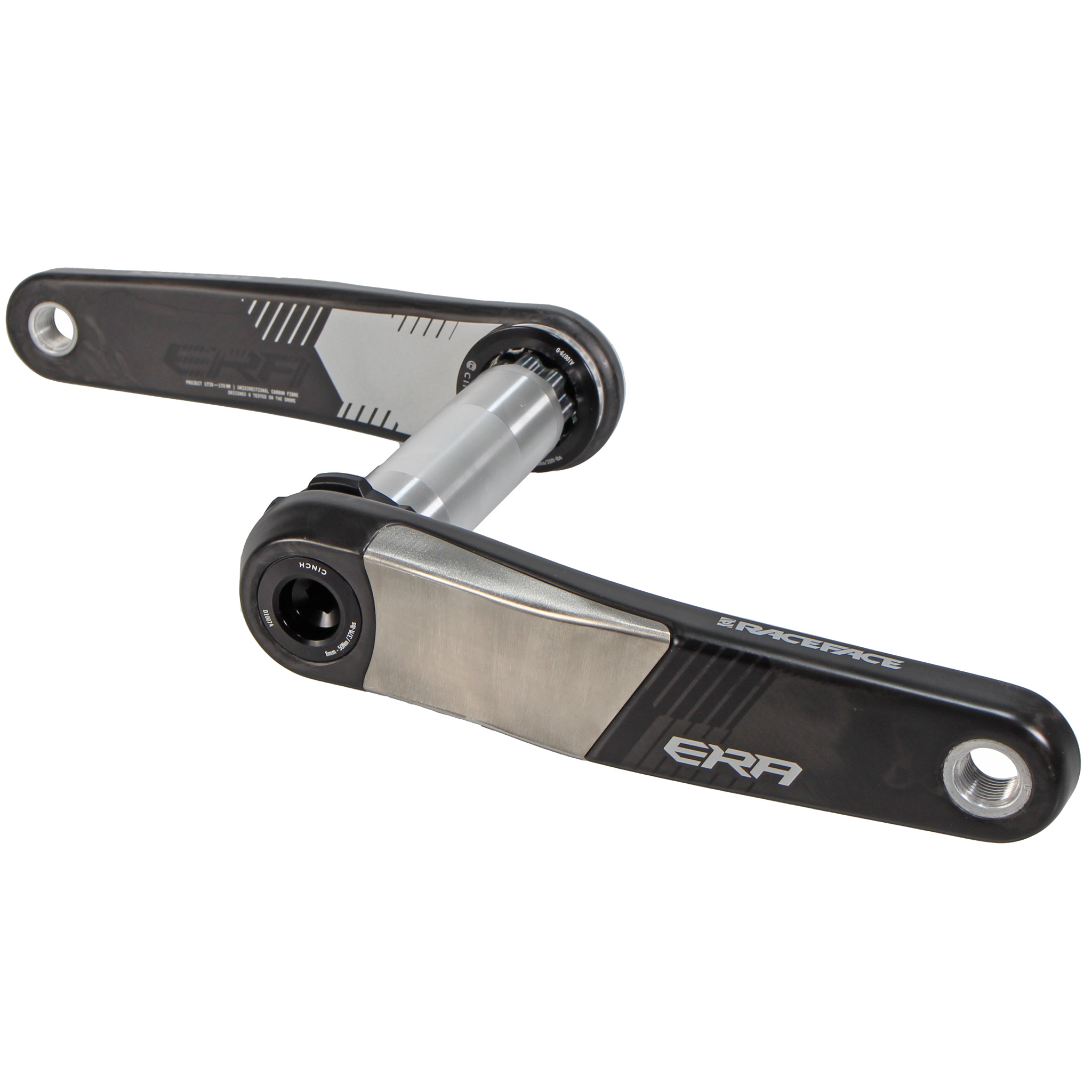 Race Face Era Crank Arms, No BB, 136 BB, 160mm, Black