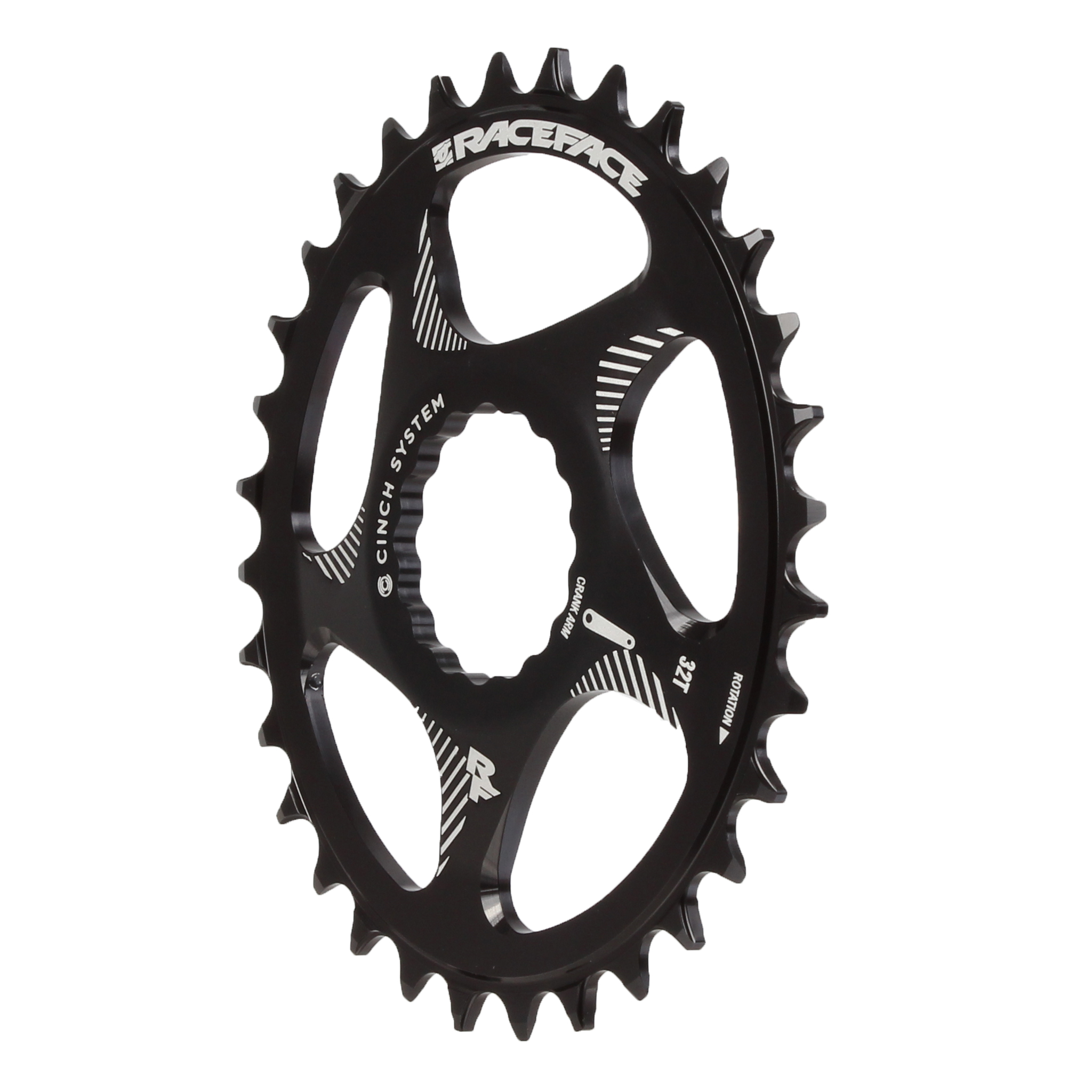 Race Face Cinch Direct Mount Oval Chainring, 32T, Black