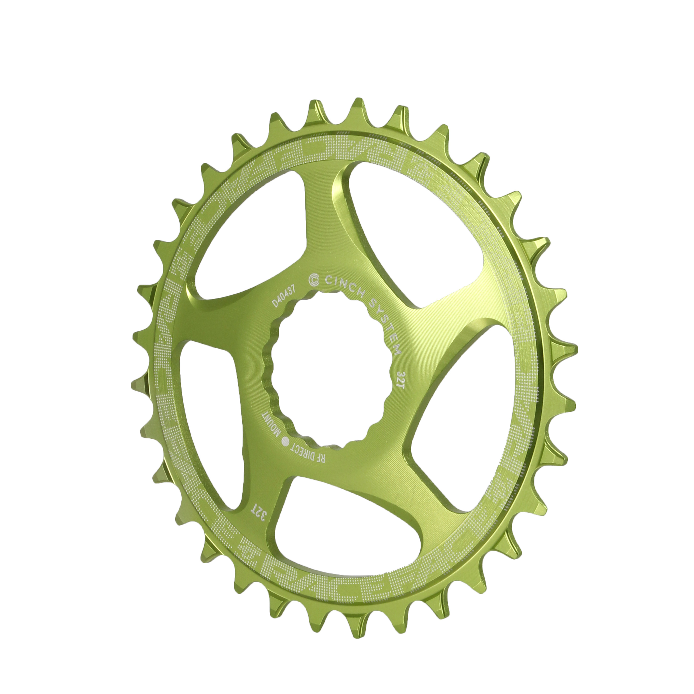 Race Face Cinch Direct Mount Chainring, 32T, Green