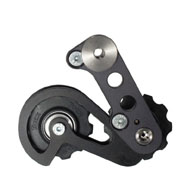 Rohloff XC/SS Chain Tensioner, 0mm Offset, Twin-Pulley, Black