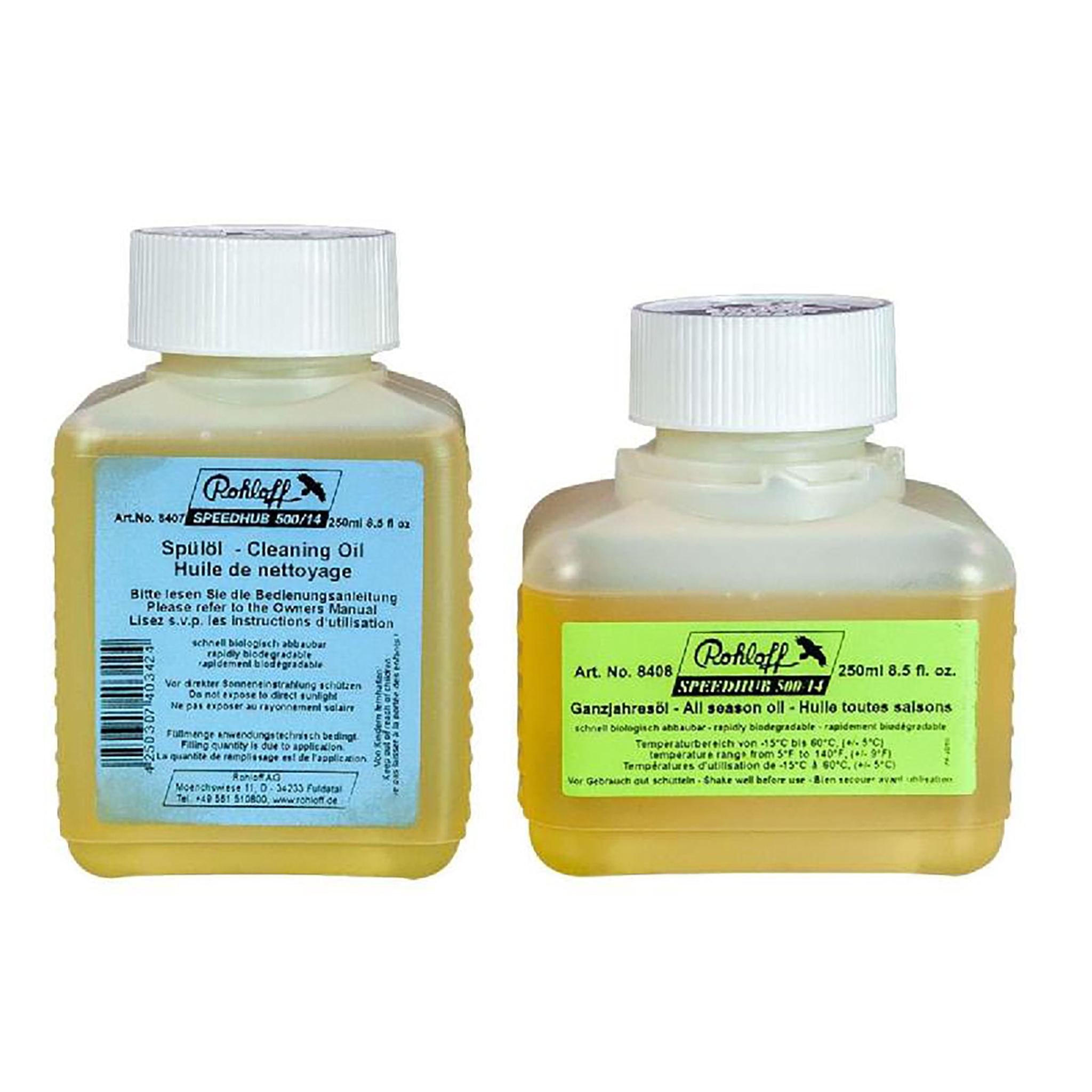 Rohloff Speedhub All Weather & Cleaning Oil, 1x250/1x125ml Set