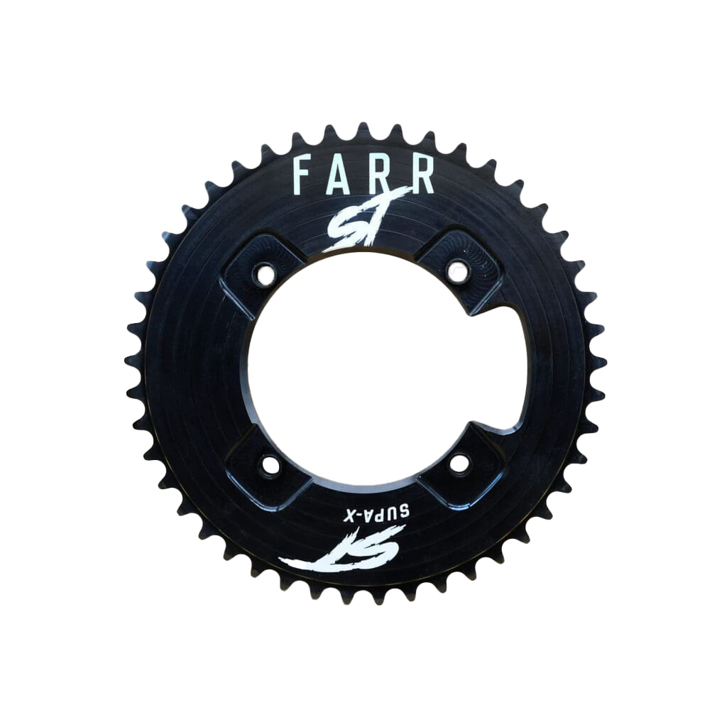 Farr-ST BMX Supa-X CNC Chainring, 104BCD x 44t, Black