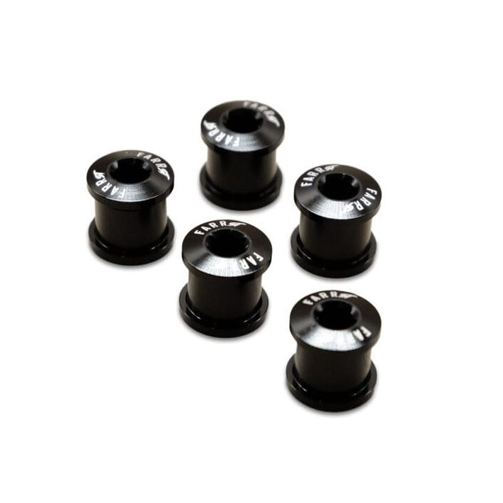 Farr-ST BMX Alloy Torx Chainring Bolts, 5pc Set, Black