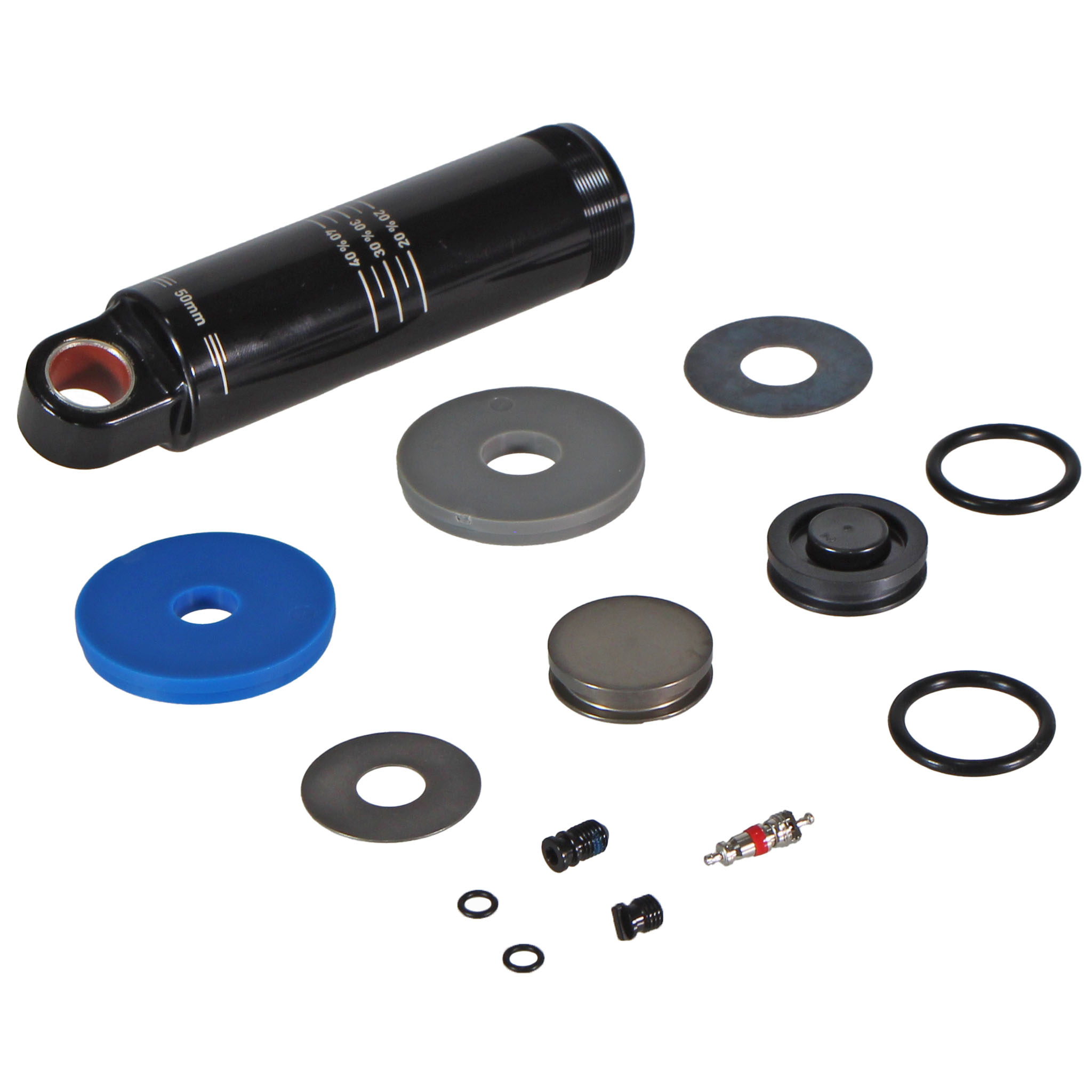RockShox Damper Body/IFP, Deluxe/SupDelx 50mm, Std Eye, Blk