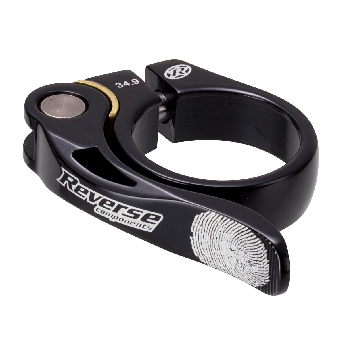 Reverse Long Life Q/R Seatpost Clamp, 34.9mm, Black 