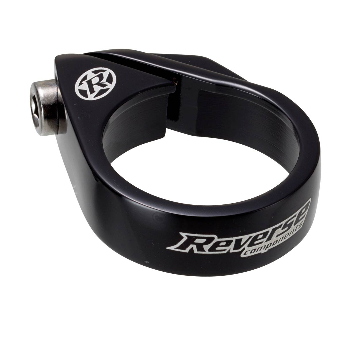 Reverse Bolt Seatpost Clamp, 34.9mm, Black