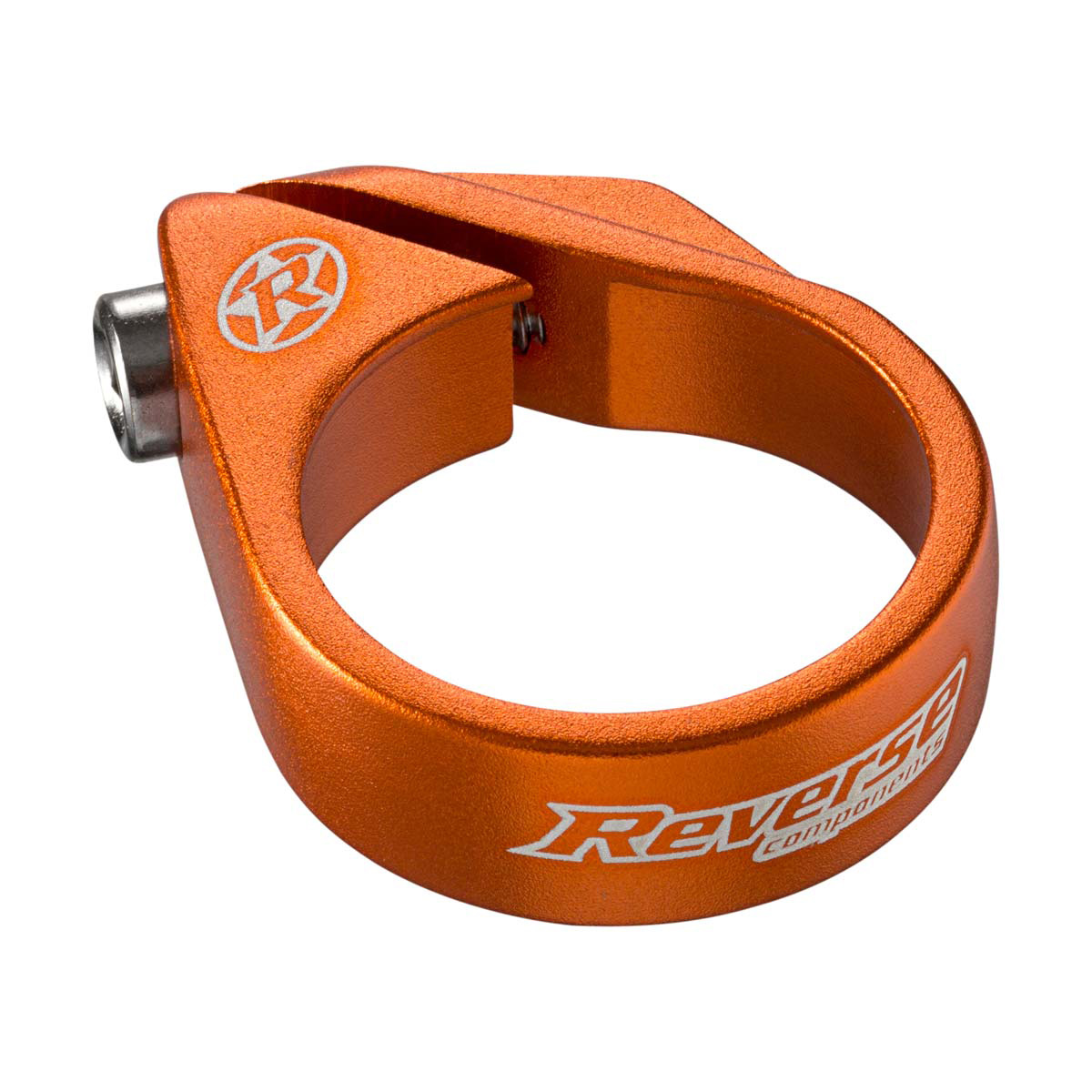 Reverse Bolt Seatpost Clamp, 34.9mm, Orange