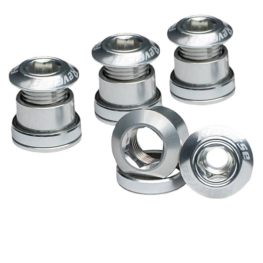 Reverse Chainring Bolt Set, 8pc - Silver