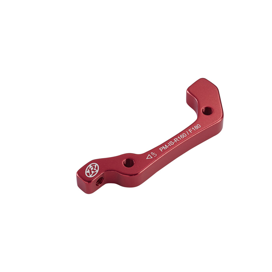 Reverse Disc Brake Adapter, IS-PM 180 Front/160 Rear, Red