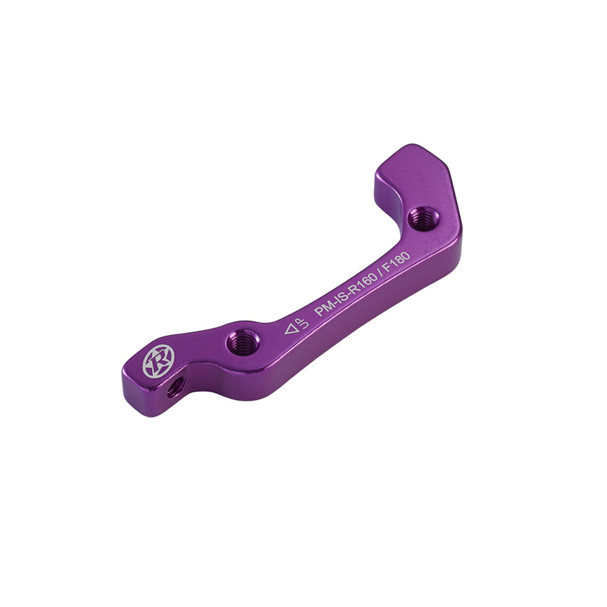 Reverse Disc Brake Adapter, IS-PM 180 Front/160 Rear, Purple