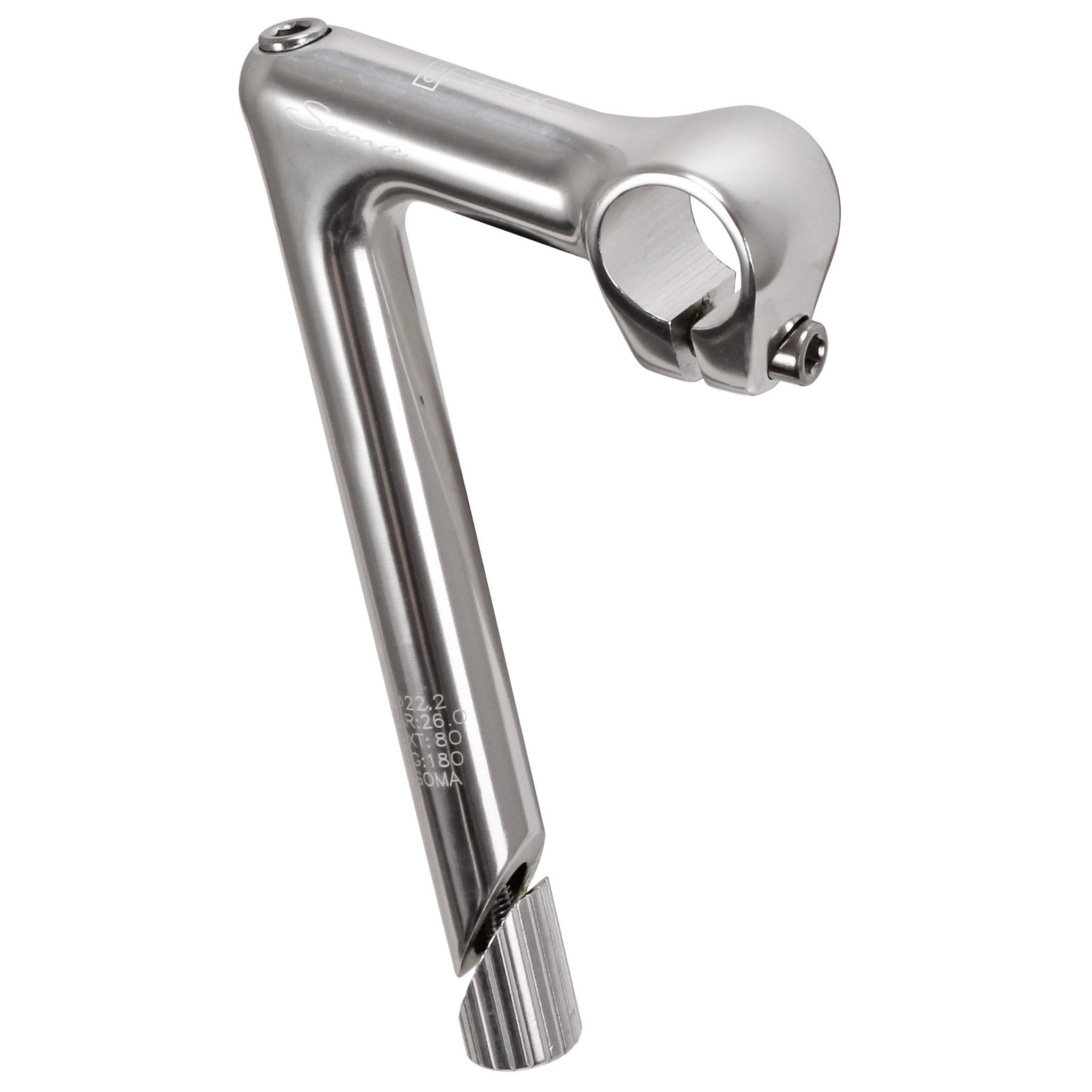 Soma Sutro Quill Stem, (25.4) 100mm - Silver | Bikeparts.Com