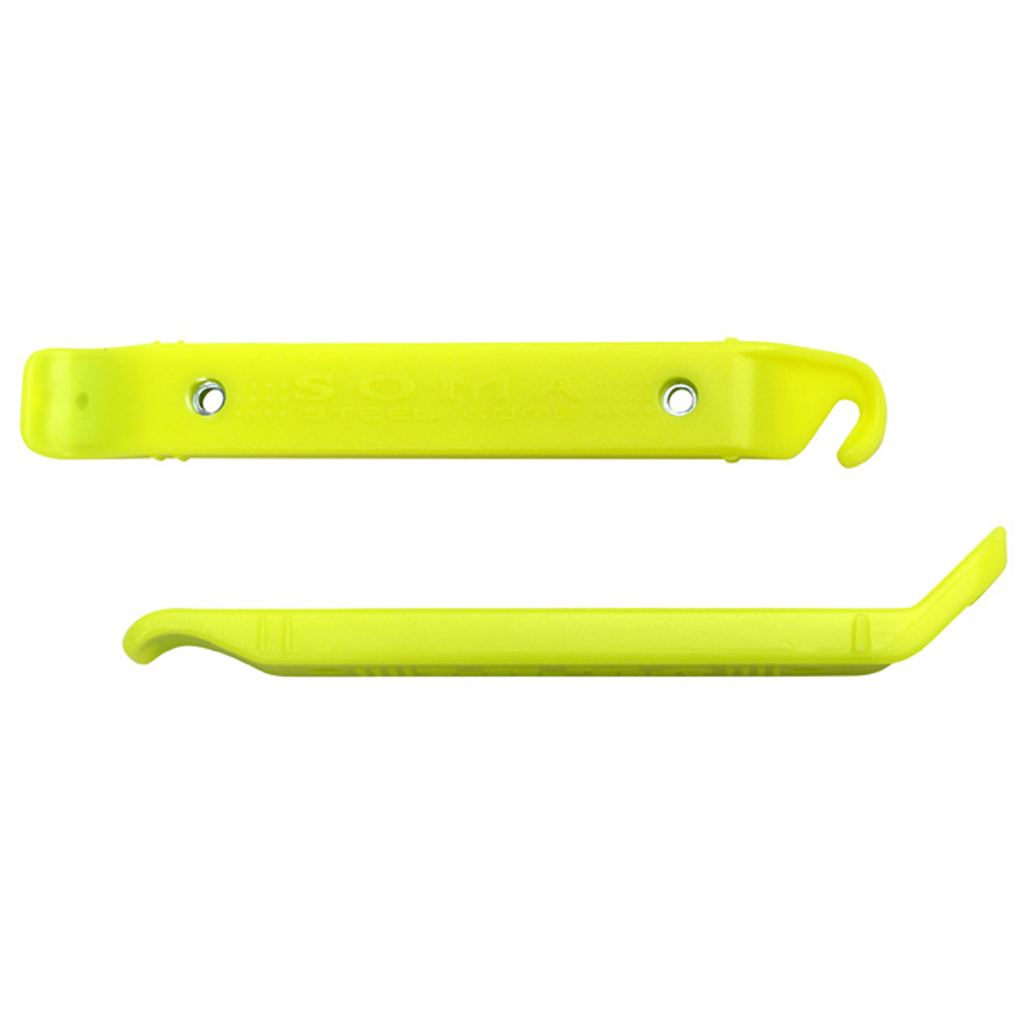 Soma Steel Core Tire Levers, Pair - Neon Yellow