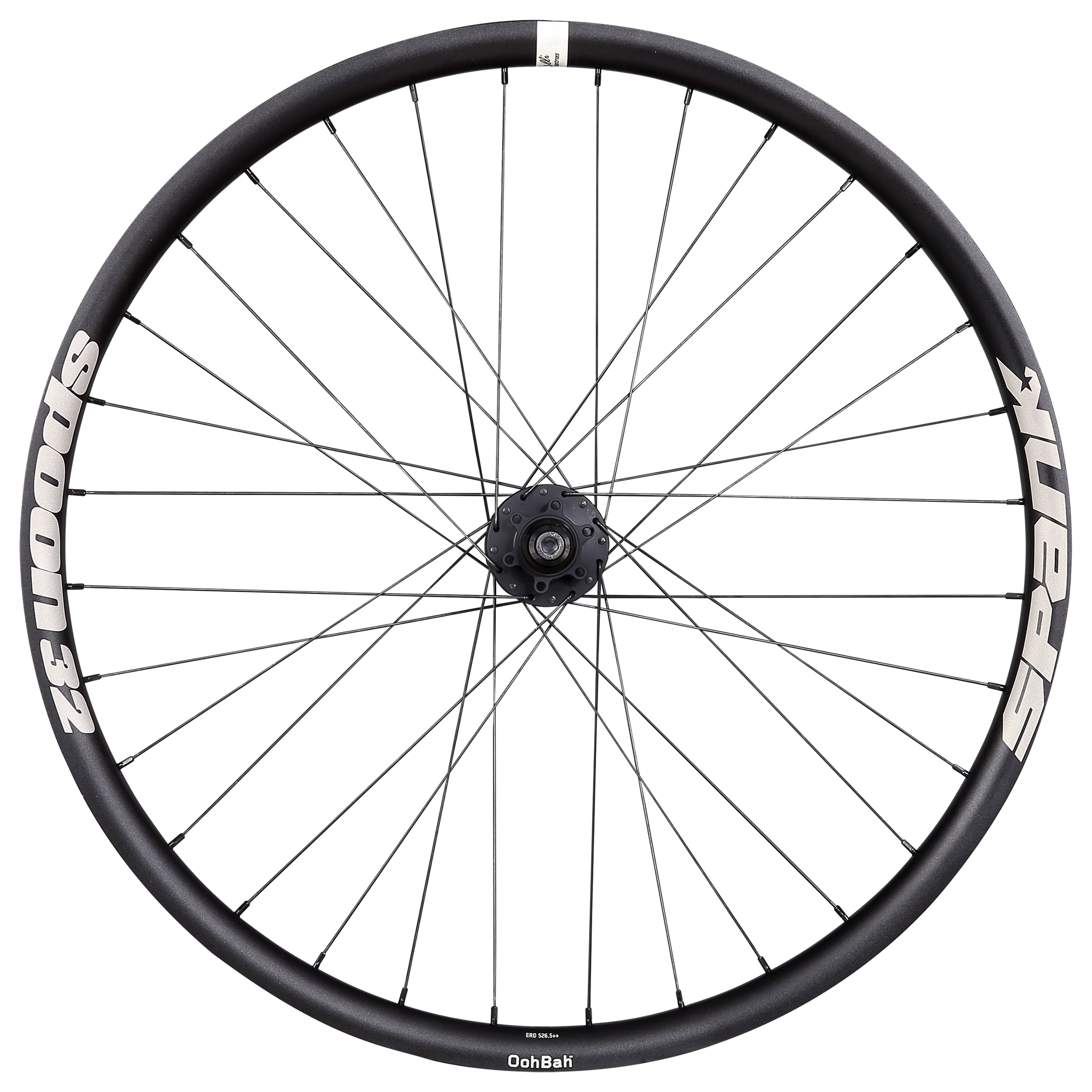 Spank Spoon 32 26" Rear Wheel, 135mm BO, 32h - Black