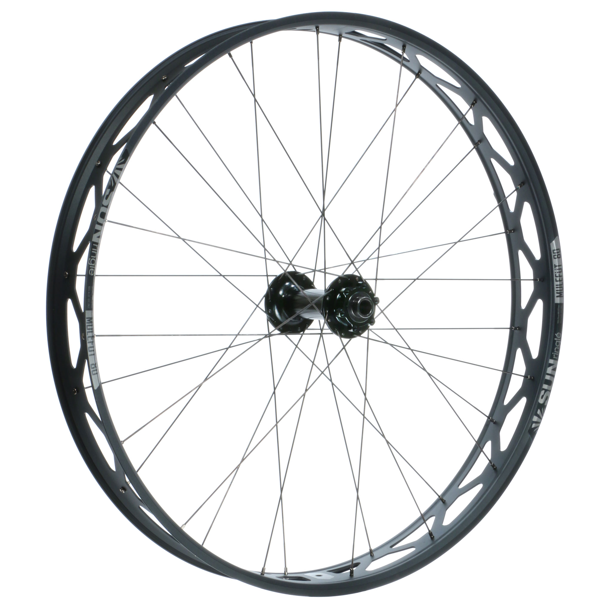 SunRingle Mulefut 80 26" FatBike Front Wheel,15x150mm, Black