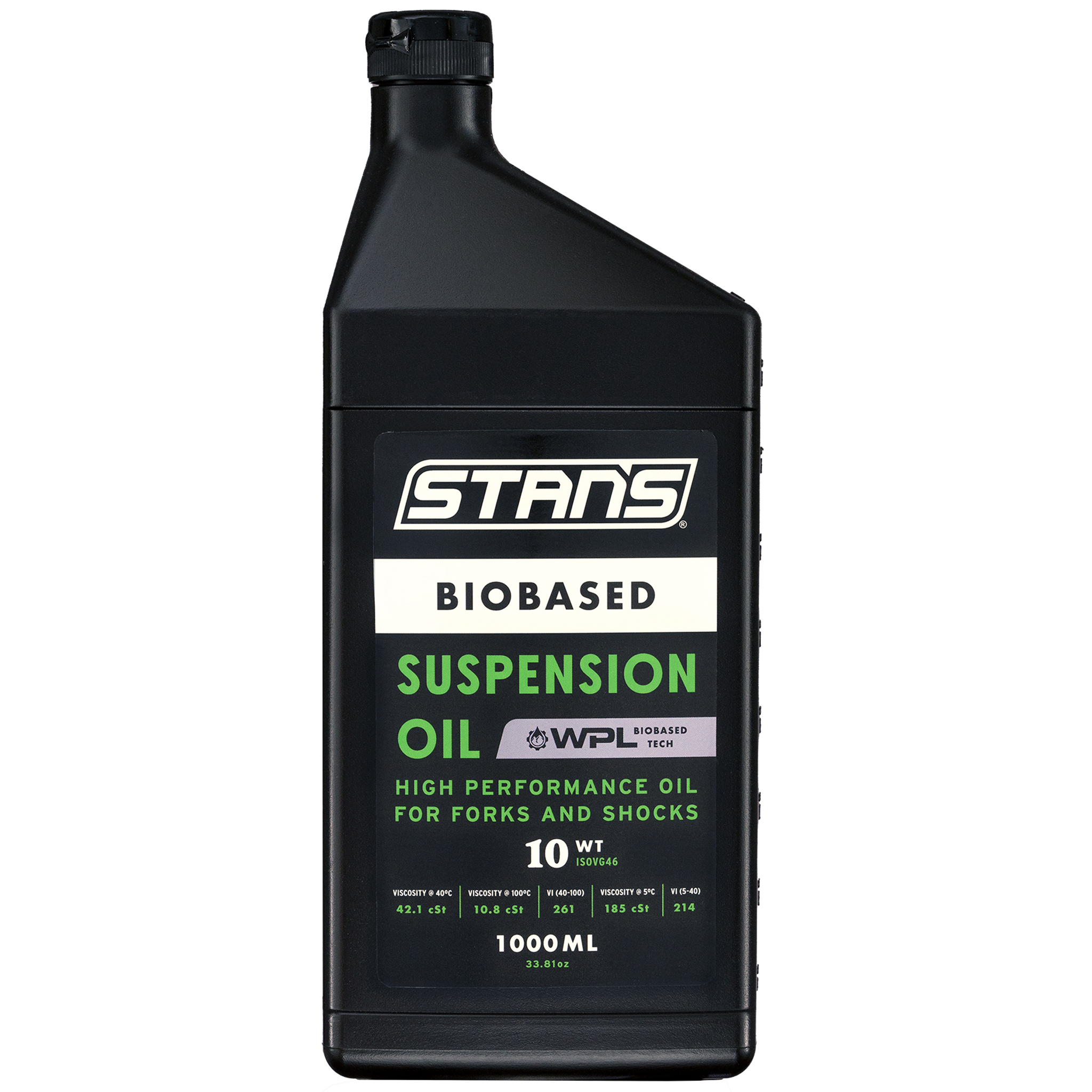 Stan's Biobased 10 Weight Suspension Oil, 1000ml (33.8oz)