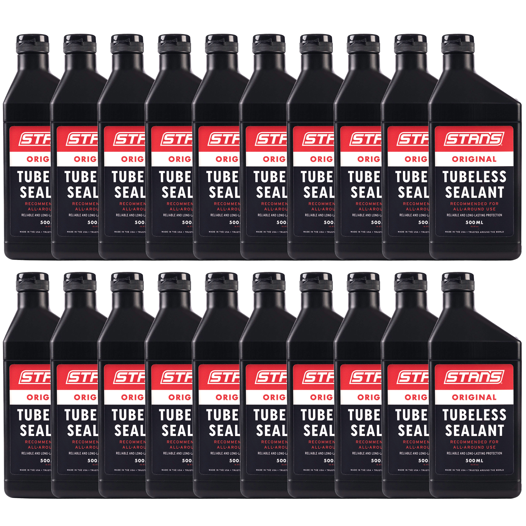 Stan's Original Tubeless Sealant, 500ml (16.9oz), 20/Count