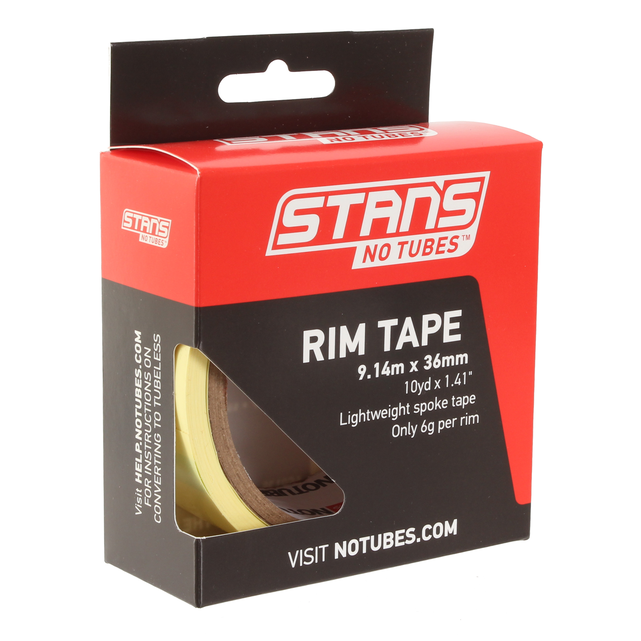 Stan's Yellow Rim 36mm Tape, 10 Yard Roll 