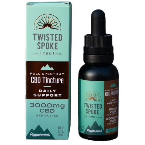 Twisted Spoke CBD Extra Strength Full Spectrum CBN Tincture, Peppermint