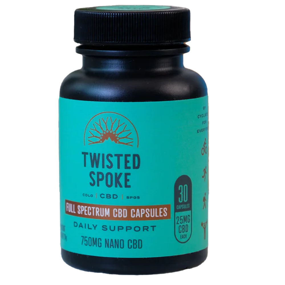 Twisted Spoke CBD Full Spectrum CBD Nano Capsules, 30ct - 25mg