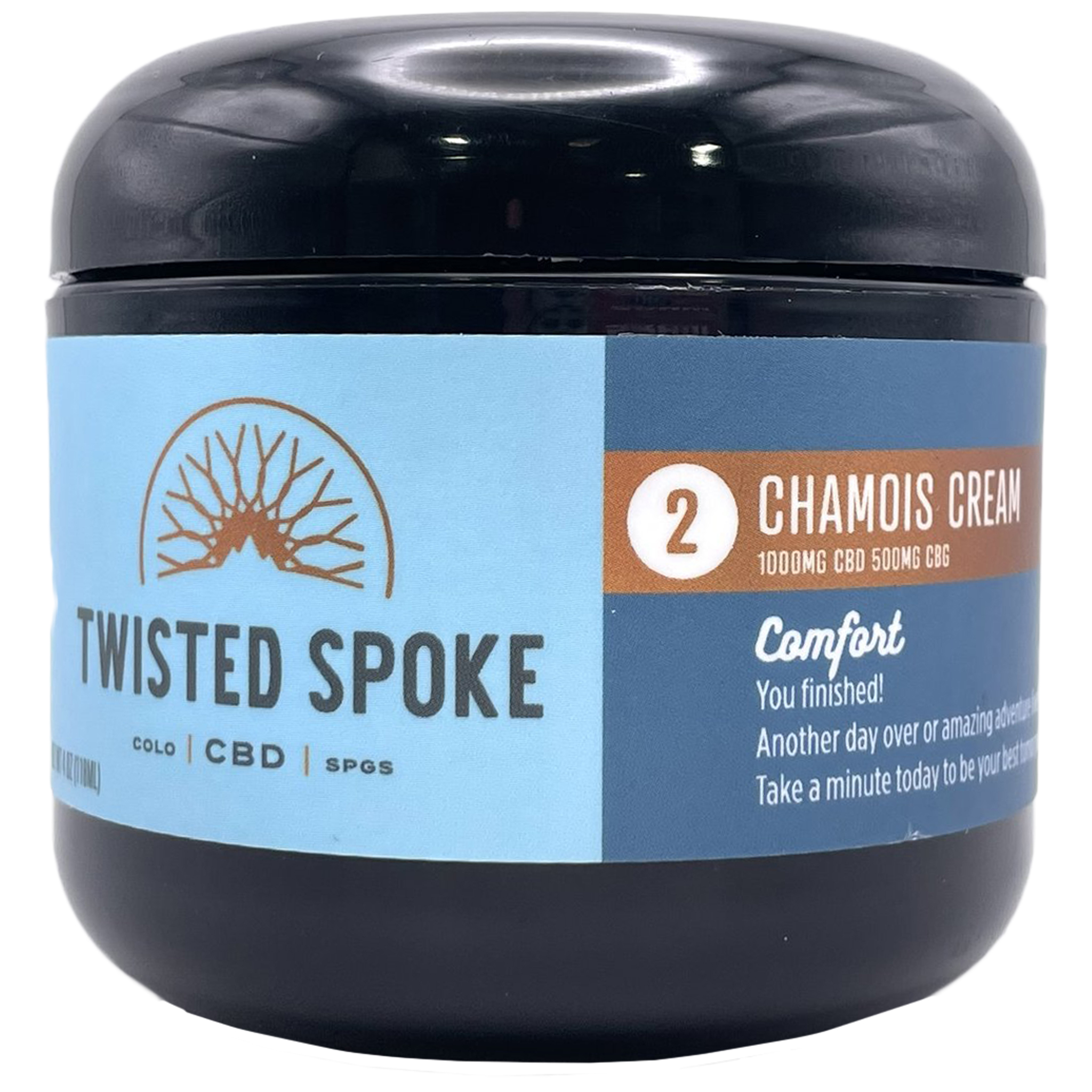 Twisted Spoke CBD Chamois Cream 1000mg CBD, 500mg CBG, Each