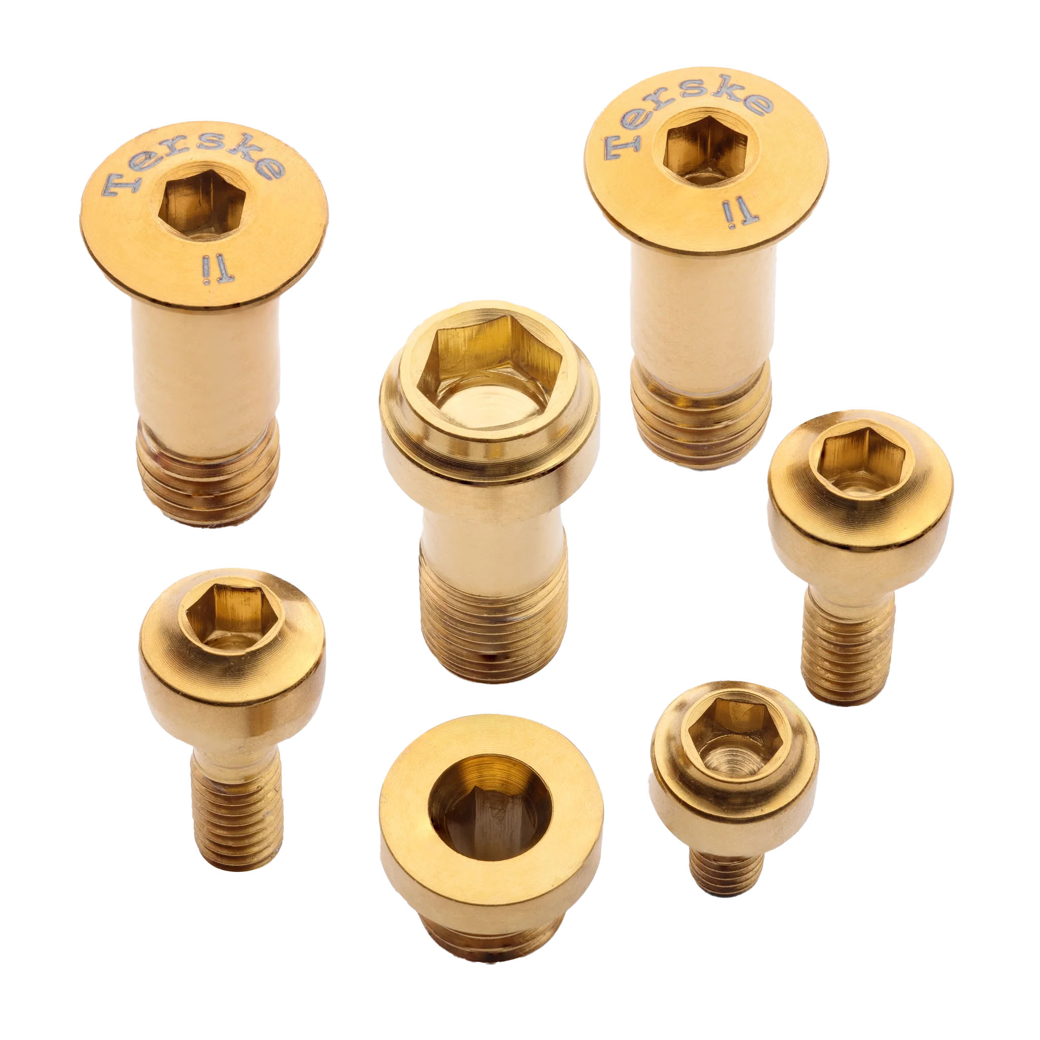 Terske Bolt Kit, Rear Derailleur, Transmission G, Gold