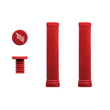 Title Form Slip-On Grips , Red