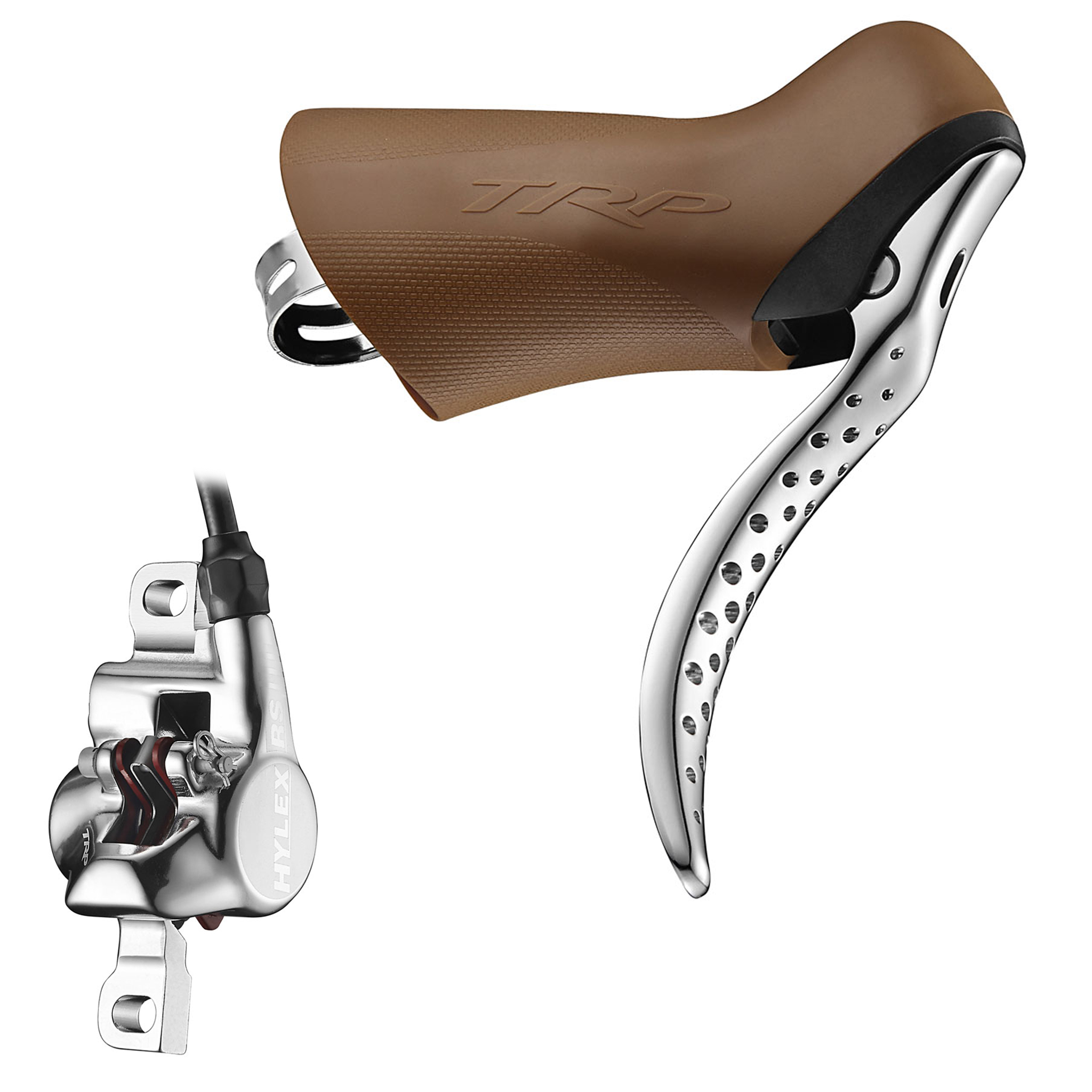 TRP Hylex RS Disc Brake, Right/Rear, Flat Mount, Silver
