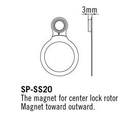 TRP Speed Sensor For Center Lock Rotors, Outward