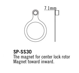 TRP Speed Sensor For Center Lock Rotors, Inward