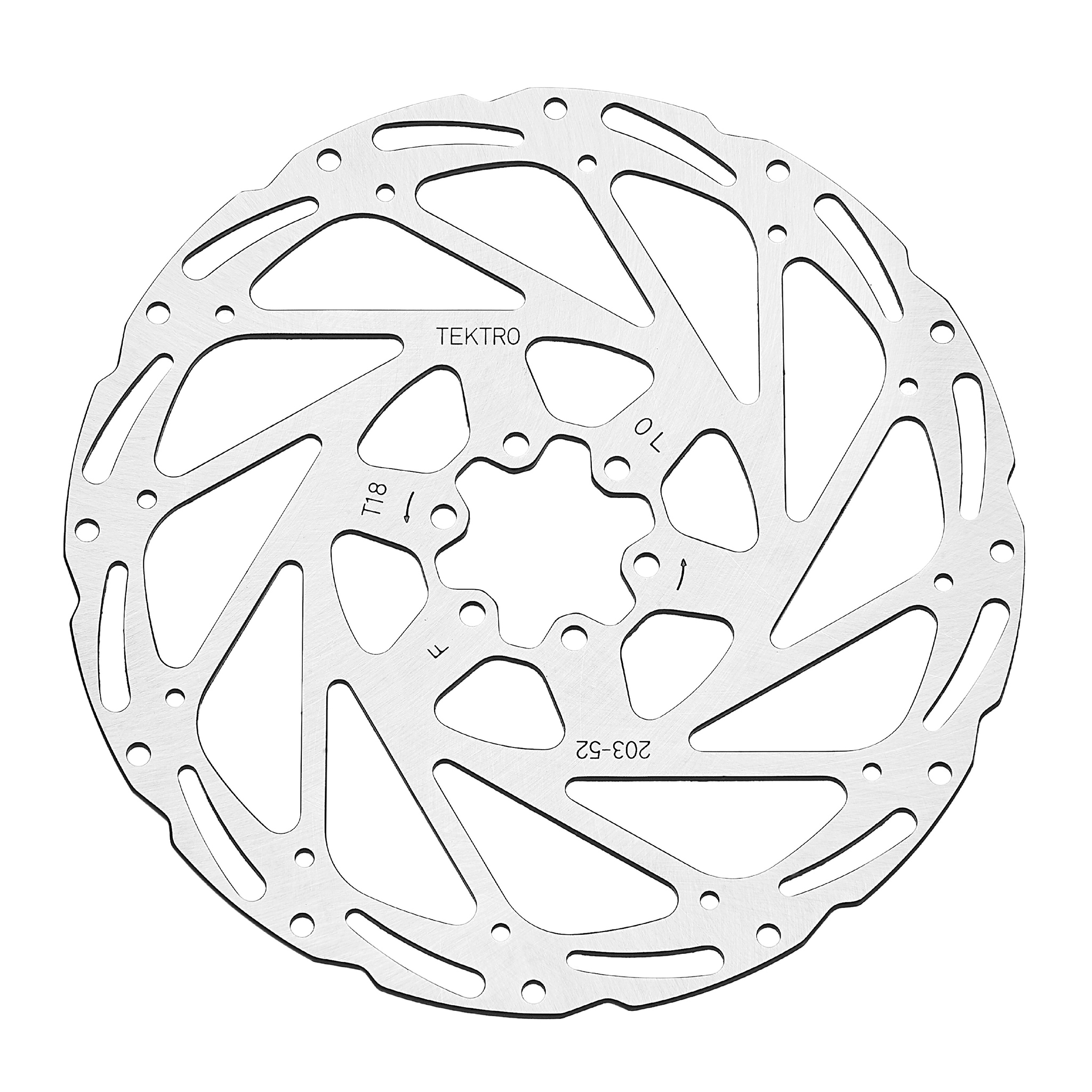 Tektro TR-52 Disc Brake Rotor, 203mm