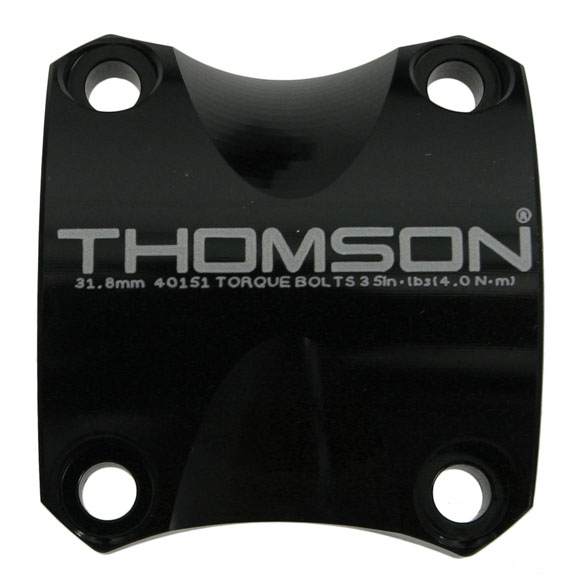 Thomson Stem Faceplate, X4, 31.8mm, Black