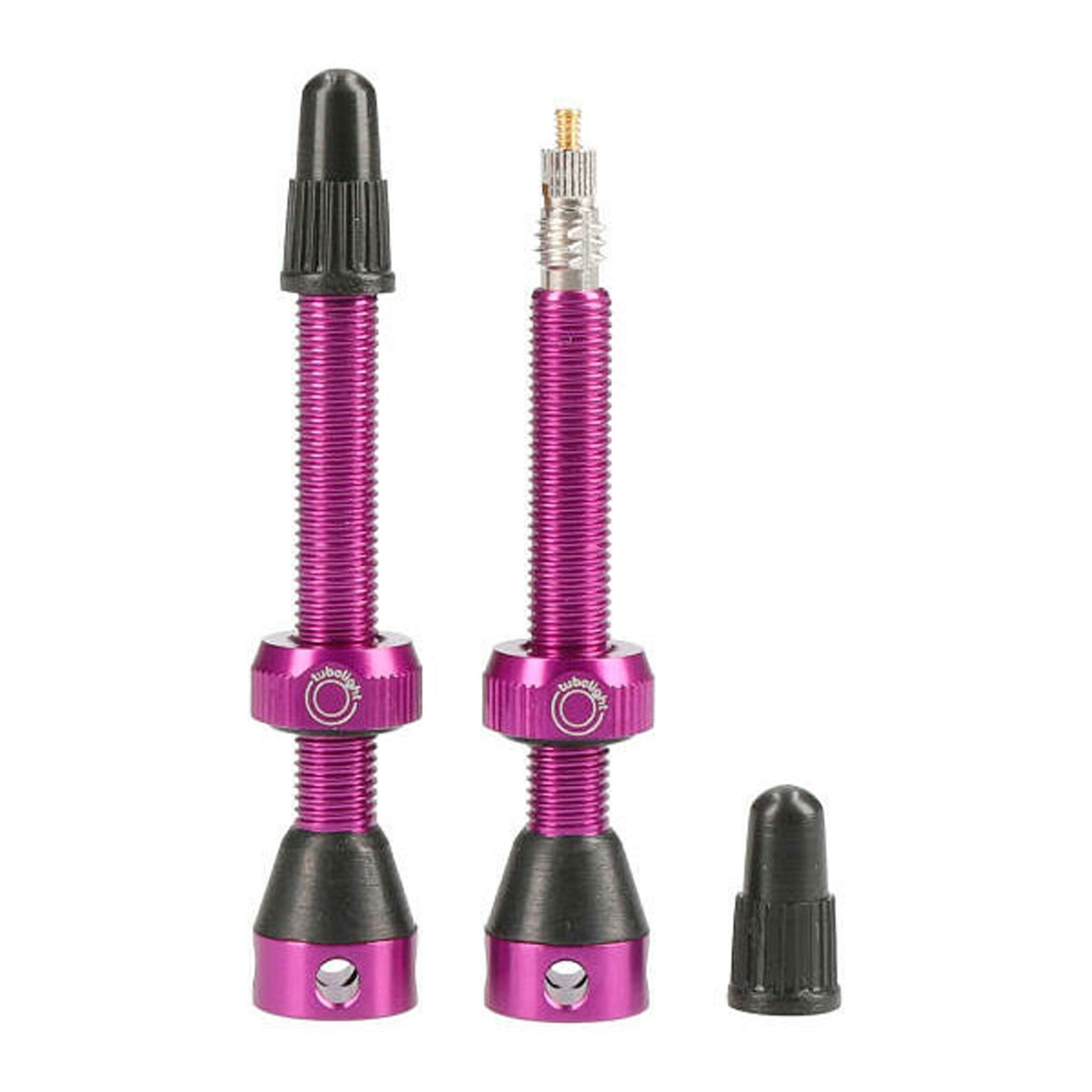 Tubolight Air Valve, 50mm, Purple, Pair