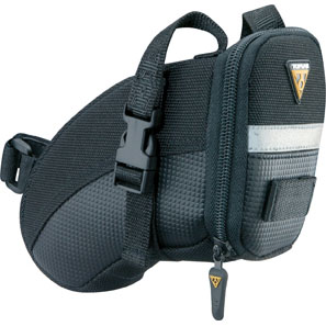 Topeak Aero Wedge Pack, 0.6L, Strap Mount, Small, Black