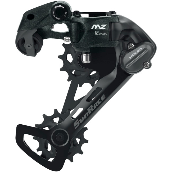 Sunrace RDMZ600 12sp Rear Derailleur, Med, Black
