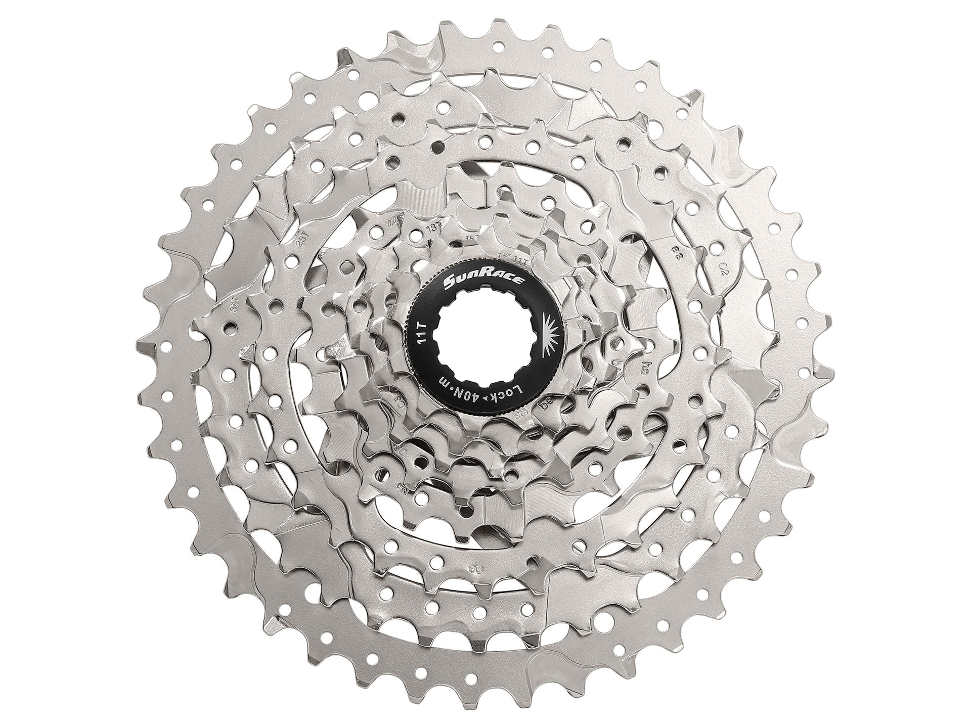 Sunrace CSM680 8sp Cassette, 11-40t, Silver