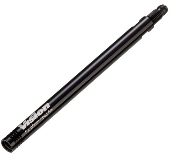 Vision Threaded Presta Extender, 80mm Black - Each