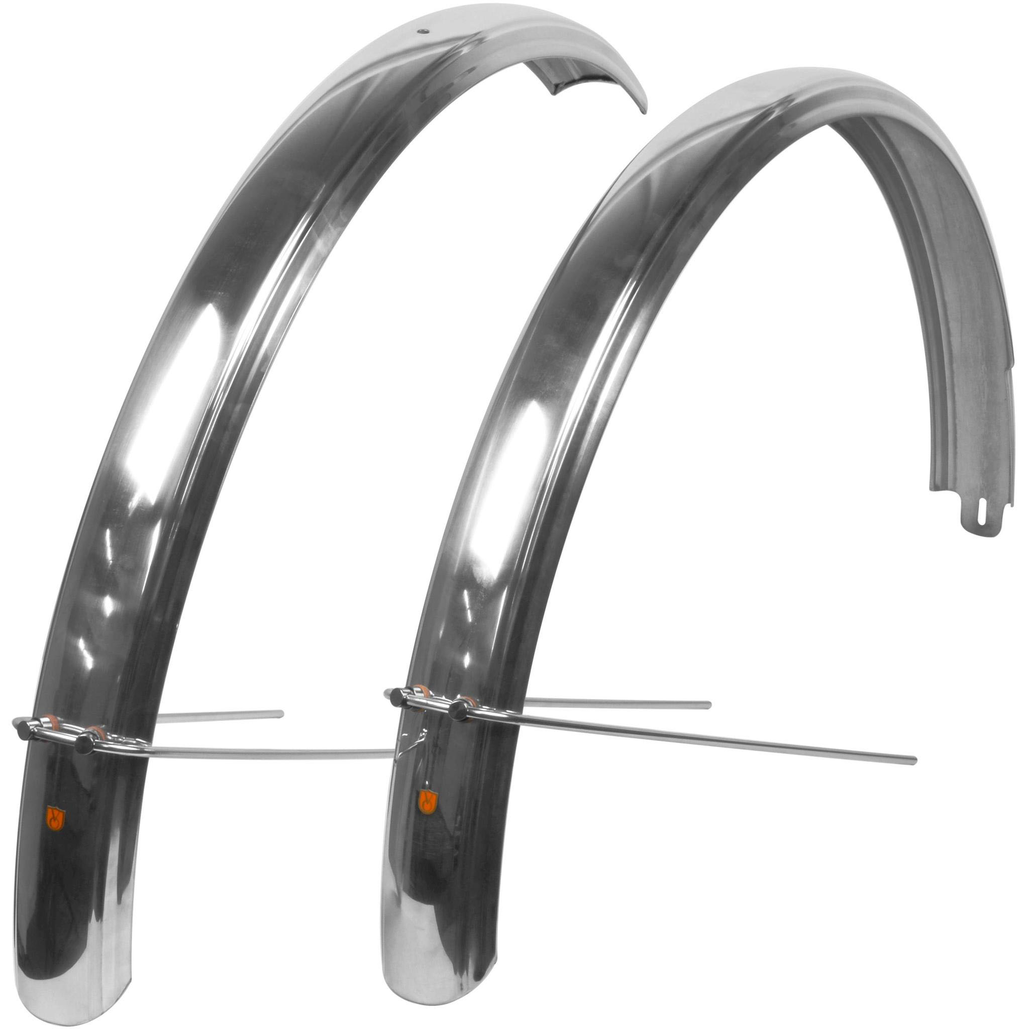 Velo Orange Fluted Fenders, Silver - 63mm