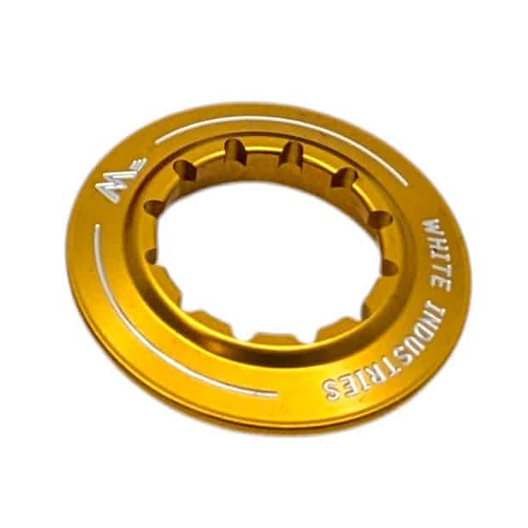 White Industries CenterLock Lockring, Internal, Gold, Each