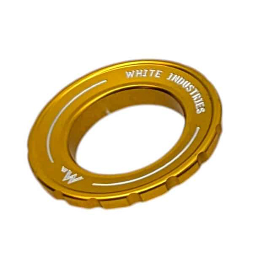 White Industries CenterLock Lockring, External, Gold, Each