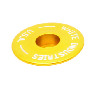 White Industries Headset Top Cap, 6061-T6 Aluminum, Gold