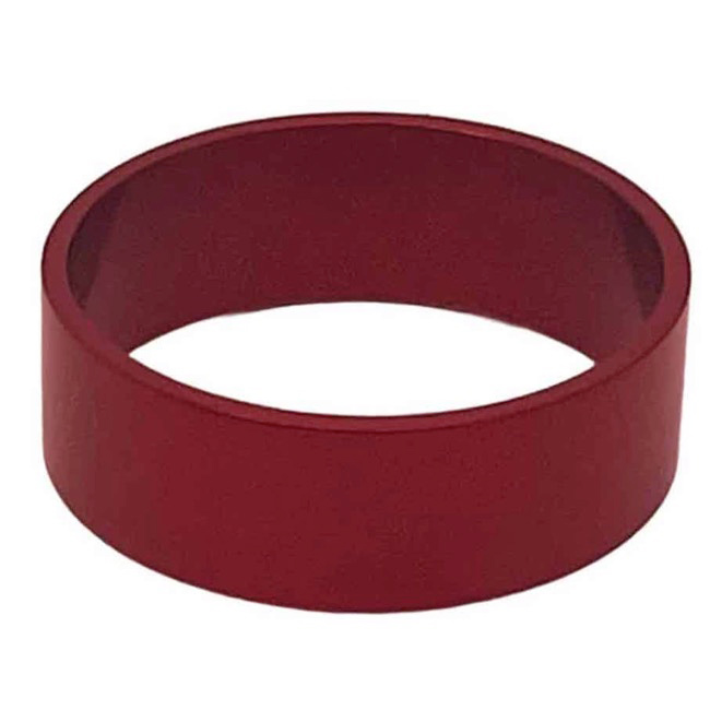 White Industries Straight Headset Spacer, 10mm, 1-1/8", Red, Each