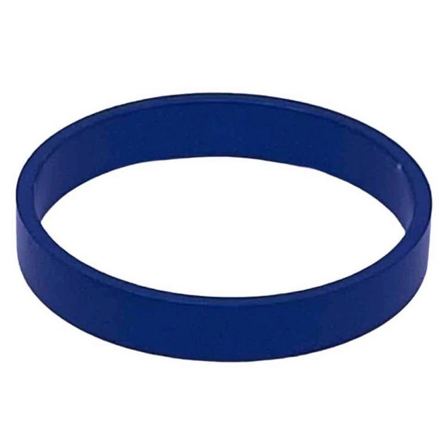 White Industries Straight Headset Spacer, 5mm, 1-1/8", Blue, Each